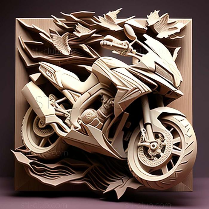 3D модель Kawasaki Versys 2010 (STL)